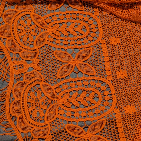 Jessica Simpson McKenna women's blouse sz 2X embroidery sleeveless hot coral - Picture 16 of 16